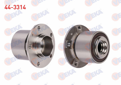 Veka 44-3314 Wheel Hub Left-Right Rear with Bearing Peugeot Expert 2.0 HDi 5 Lug Magnetic ABS with Ring 2016 — Hub Assemblies