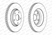 ferodo ddf1756 ventilated brake disc front view, ferodo ddf1756 brake disc technical specifications FERODO DDF1756 Ventilated Brake Disc for Avensis Verso | 295mm FERODO DDF1756 Ventilated Brake Disc - 295mm ferodo, ventilated-brake-disc, car-parts, braking-system, toyota-avensis, mechanics, car-owners, brake-disc, auto-repair, ai-generated