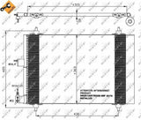 NRF A/C Condenser (Kondanser) - Compatible with Partner II, Berlingo II and 2 more models — Condensers & Evaporators