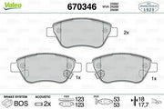 valeo 670346 front brake pads for opel adam, high quality brake pads for opel adam, valeo brake pad specifications VALEO 670346 Front Brake Pads for Opel Adam 1.2 1.4 - Durable and Reliable Performance VALEO 670346 Front Brake Pads for Opel Adam 1.2 1.4 valeo-670346, brake-pads, opel-adam, car-parts, mechanics, car-owners, auto-repair, braking-system, high-quality-brakes, ai-generated