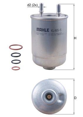 Mahle KL485-5D Diesel Filter Fluence Megane III S.Tourer Scenic III 1.5 K9k Suzuki Grand Vitara 1.9 DDiS — Fuel Delivery