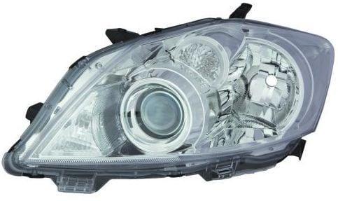 DEPO Left Headlight Assembly - Chrome for Toyota Auris 2010-2012 — Headlights