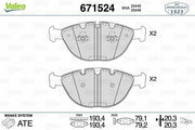vale-671524-brake-pads-front-set, vale-671524-brake-pad-specifications VALEO 671524 Front Brake Pads Set for 05-5S-E60 7S-E65 - Reliable Replacement for Car Owners & Mechanics | Heavy-Duty Performance VALEO 671524 Brake Pads Set - Front Axle for Car Owners & Mechanics vale-brake-pads, front-axle-bra, car-maintenance, brake-replacement, auto-parts, braking-system, mechanics-tools, car-owners, heavy-duty-brakes, ai-generated