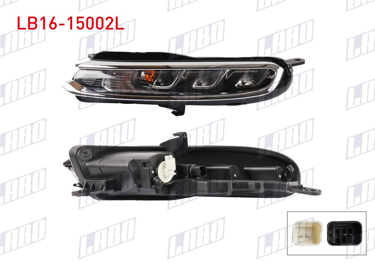 LABO LB16-15002L Daytime Headlight Left Citroen C3 2016-2019 — Headlights