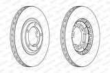 FERODO DDF461 Disc Brake for MI.L300 2.5D 5B258hv — Brake Rotors & Drums