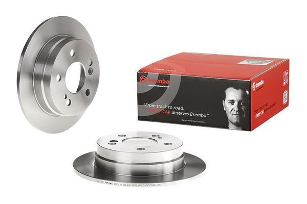 Brembo 08.4738.14 Brake Disc Rear Mercedes W124-W201-W202 W124 93 > 95 W202 93 > 00 C124 93 > 97 — Brake Rotors & Drums