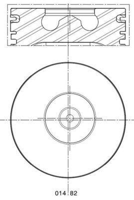 MAHLE Piston 0.65 (94.32mm) for Ford Transit 2.5 DI 91-12.00 — Pistons & Rotating