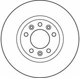 TRW DF6121 Front Brake Disc - 283mm Diameter for 407 and Xm 92-94 — Brake Rotors & Drums