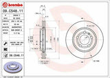Brembo 09.C548.11 Brake Discs - Coated for VW Polo (2013 and Up) — Brake Rotors & Drums