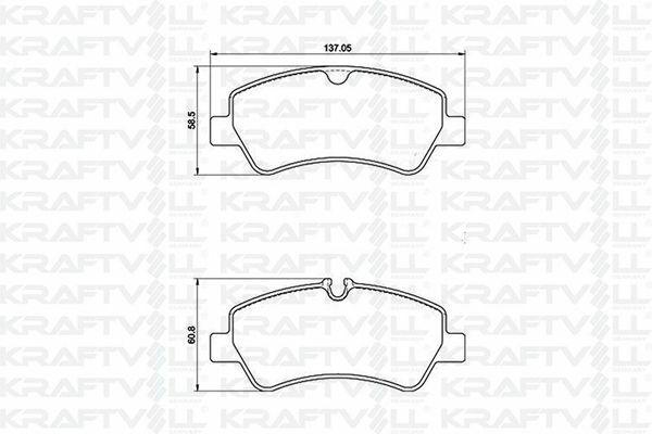 KRAFTVOLL Arrear Brake Pad for Transit Custom V362 V347 V348 2.2 TDCI — Brake Pads