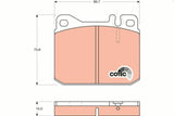 TRW GDB242 Brake Pads - Front for Mercedes S Class 68-80