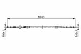 BOSCH Handbrake Cable 1987482863 - Reliable Parking Brake Cable for Transporter — Brake Cables & Hardware