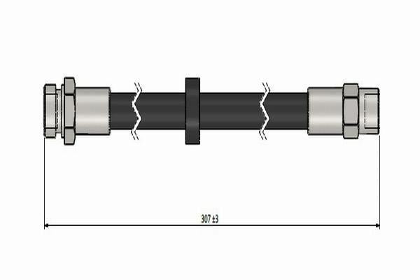 CAVO Brake Hose Set - 2 Piece for 83-91 Golf II — Brake Hydraulics