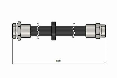 CAVO Brake Hose Set - 2 Piece for 83-91 Golf II — Brake Hydraulics
