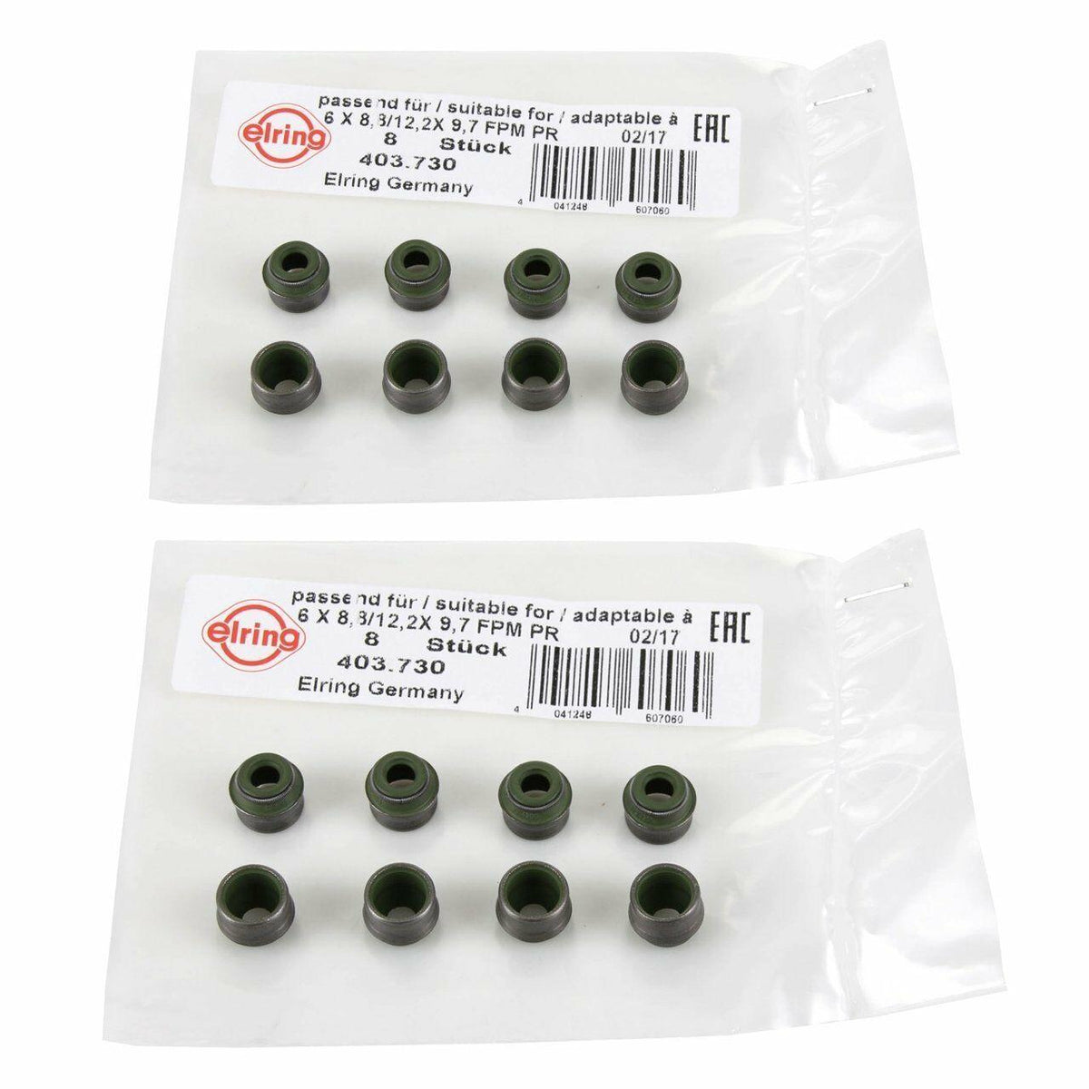 Elring Valve Seal Set for Opel Astra G 1.4/1.6 - 16 Pieces — Valvetrain