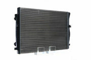 behr coolant radiator for vw golf passat tiguan, close-up of behr CR2055001S radiator BEHR CR2055001S Coolant Radiator - Durable Plastic Design for VW Golf, Passat, Tiguan, Audi, Seat | Size: 25.6 x 17.8 x 0.9 in BEHR Coolant Radiator for VW Golf, Passat, Tiguan behr, coolant-radiator, vw-golf, vwpassat, vw-tiguan, audi-a3, seat-leon, skoda-octavia, car-parts, ai-generated