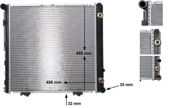 MAHLE Motor Radiator (Climate Control) - W124 93-95, S124 93-96 and 2 more models — Radiators & Fans