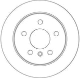 TRW DF4453 Rear Brake Disc for Mercedes W169 W245 — Brake Rotors & Drums
