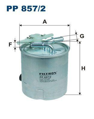 FILTRON PP857-2 Fuel Filter - Compatible with 2007-2014 Nissan Qashqai and Xtrail 2.0Dci — Fuel Delivery