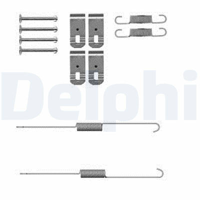 Delphi LY1382 Brake Shoe Mounting Set (Mitsubishi L200 Cr 06 / Isuzu Dmax 12 /)