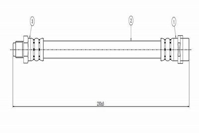 CAVO Rear Brake Hose - A4 Avant 1994 Model — Brake Hydraulics