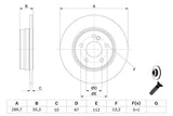 BOSCH Disc Brake Rotors Set — Brake Rotors & Drums