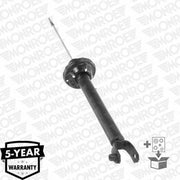 Front view of MONROE 23879 Rear Shock Absorber, Side view of MONROE 23879 Rear Shock Absorber, Close-up of MONROE 23879 Shock Absorber features MONROE 23879 Rear Shock Absorber (Right/Left) for Ford Ka 1.3 (1996-2008) MONROE 23879 Rear Shock Absorber for Ford Ka monroe, rear-shock-absorber, ford-ka, vehicle-parts, automotive, shock-absorber, car-repair, mechanics, suspension-parts, ai-generated