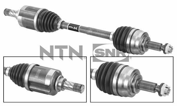 SNR DK55250 Axle Front Left 20-Captur.II + Ms + ABS - 699mm Length & Repair Shops — Axles, CV Joints & Boots