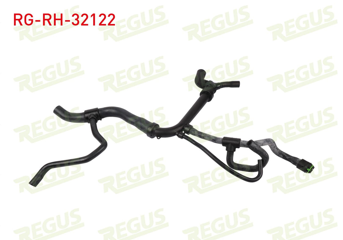 REGUS RG-RH-32122 Radiator Lower Hose Opel Vectra B 1.8i 16V with A/C 1995-2003 — Radiators & Fans