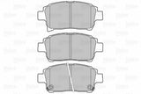 VALEO 670737 Front Brake Pad Set for 1999 Corolla and Yaris — Brake Pads
