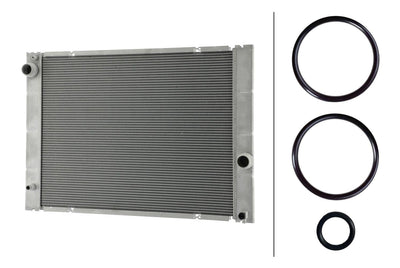 Hella 8MK366302-031 Motor Water Radiator BMW M54 N62 N73 E60 E63 E64 E65 — Radiators & Fans