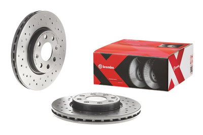 Brembo 09.5843.3X Brake Disc Front Air 257mm 6 Lug (Fiat Grande Punto Opel Corsa D1.2 1.4 1.3 CDTi 06 — Brake Rotors & Drums