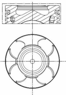 MAHLE Piston & Piston Ring Standard 69.6 mm-0.20 mm 90 HP — Pistons & Rotating
