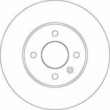 TRW DF4839 Ventilated Brake Disc - 06 Accent — Brake Rotors & Drums