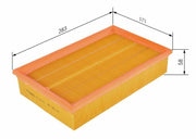 bosch air filter 1457433607 side view, bosch air filter 1457433607 dimensions, installation guide for bosch air filter 1457433607 BOSCH Air Filter 1457433607 - High Quality Replacement for Car Owners and Mechanics | 11.1 x 6.7 x 2.3 in BOSCH Air Filter 1457433607 | High Quality Replacement bosch, air-filter, car-maintenance, engine-parts, replacement-filter, mechanics-tools, automotive-parts, ai-generated, car-owners, quality-filter