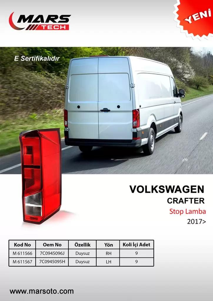 Mars 611566 Tail Lamp Right without Socket Volkswagen Crafter 17> MAN TGE 18>