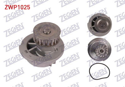Zegen ZWP1025 Water Pump Opel Astra F 1.4i 1991-1998 / Astra F 1.6i 1991-1998 / Astra G 1.6 16V 199 — Water Pump & Thermostat