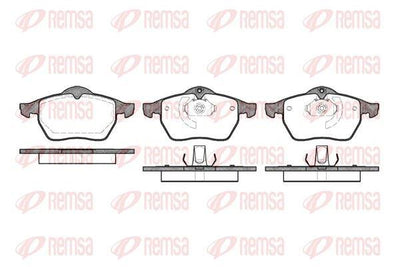 REMSA 0390.10 Brake Pad Calibra A 85_ 06 90-07 97 — Brake Pads