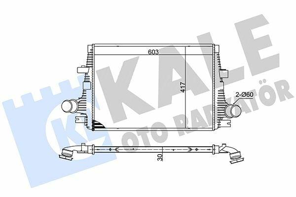 Kale Turbo Radiator for Alfa Romeo 159 - 30mm for 1.9 / 2.0 / 2.4 Jtdm — Radiators & Fans