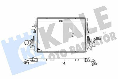 Kale Turbo Radiator for Alfa Romeo 159 - 30mm for 1.9 / 2.0 / 2.4 Jtdm — Radiators & Fans