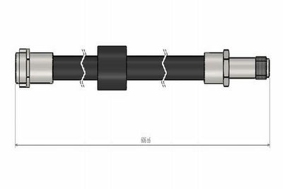 CAVO C900.673.A Brake Hose - 2 Pack for 03 Vito/Viano — Brake Hydraulics