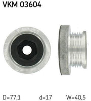 skf vkm03604 alternator pulley, technical specifications of skf vkm03604, compatibility chart for skf vkm03604 SKF VKM03604 Alternator Pulley - Compatible with Renault Clio II, Clio Symbol, Kangoo, Logan, Sandero | 40.5mm Width SKF VKM03604 Alternator Pulley for Renault Vehicles alternator-pulley, skf, renault-parts, clio-parts, mechanic-tools, automotive-repair, car-maintenance, vkm03604, car-owners, ai-generated