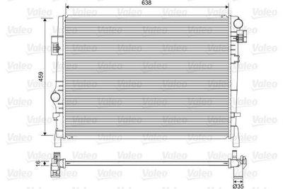 Valeo 701553 Radiator 11-Freemont 2.0Jtd — Radiators & Fans