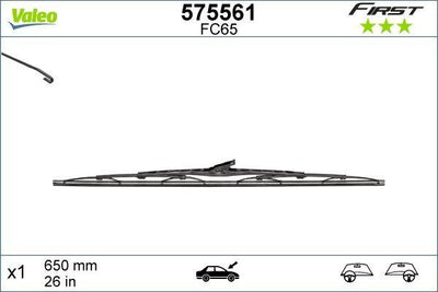 Valeo 575561 Wiper Blade Classic Hook Design 26 Inches — Wipers