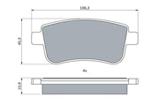 bosch brake pad set for fluence and megane iii, bosch brake pad dimensions, bosch brake pad installation instructions BOSCH Brake Pad Set 0986424942 - Low Metallic, ECE-R90 Certified | Fits Fluence & Megane III BOSCH Brake Pad Set for Fluence & Megane III bosch, brake-pads, fluance-brake-pads, megane-brake-pads, car-accessories, drivers, car-owners, automotive, braking-system, ai-generated