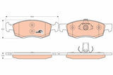 TRW Brake Pads GDB1749 - Front Pads for Logan I Station Wagon