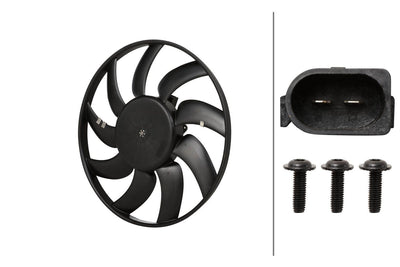 Hella 8EW366420-601 Fan Motor Audi A4 13>16 A5 12> Q5 13> Left — Motors, Pumps & Antennas