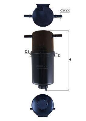 Mahle KL873 Diesel Filter VW Crafter 30-35 2.0 TDI 11-16 — Fuel Delivery