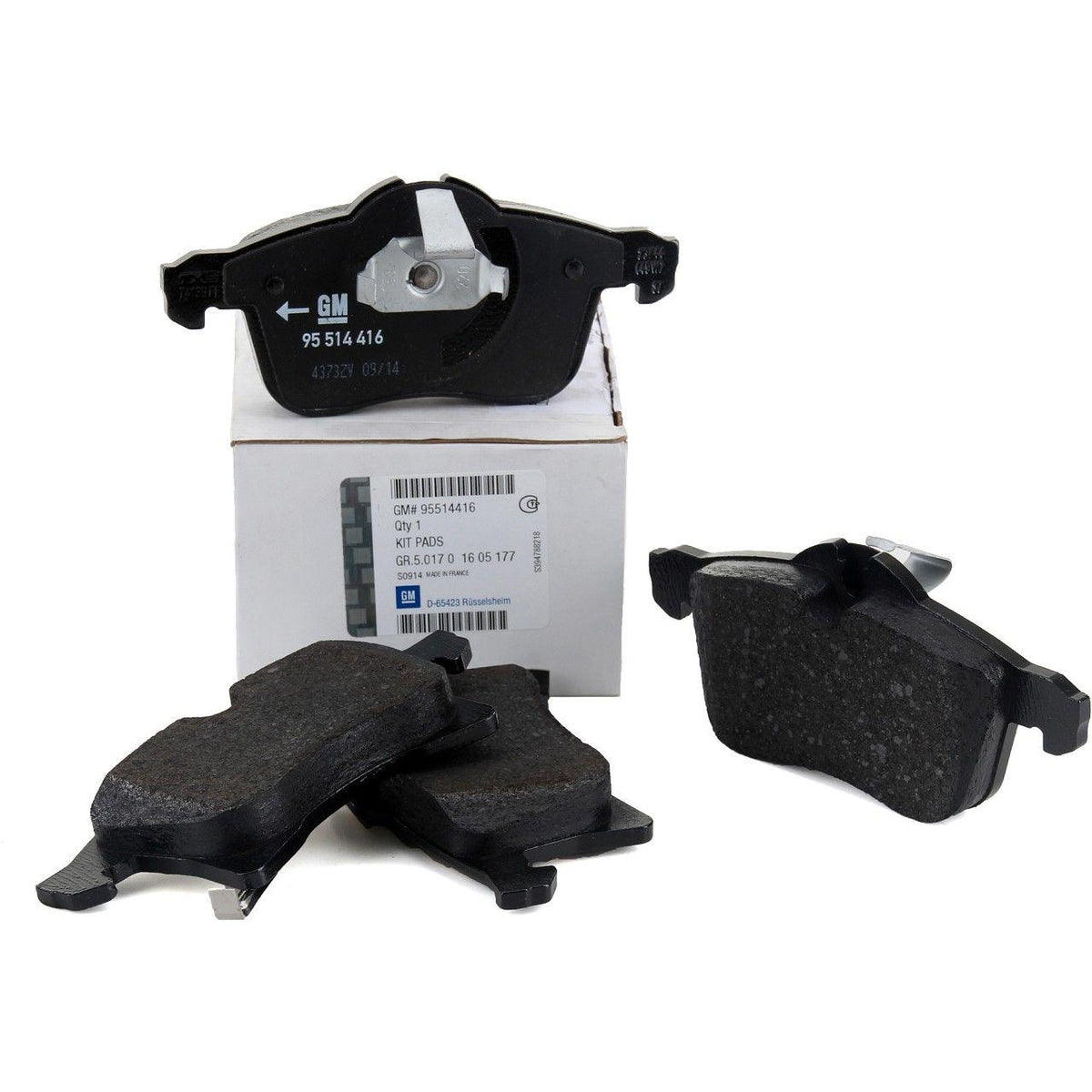 General Motors Opel Meriva A Front Brake Pad Set - Genuine GM Quality for 2004+ Models — Brake Pads