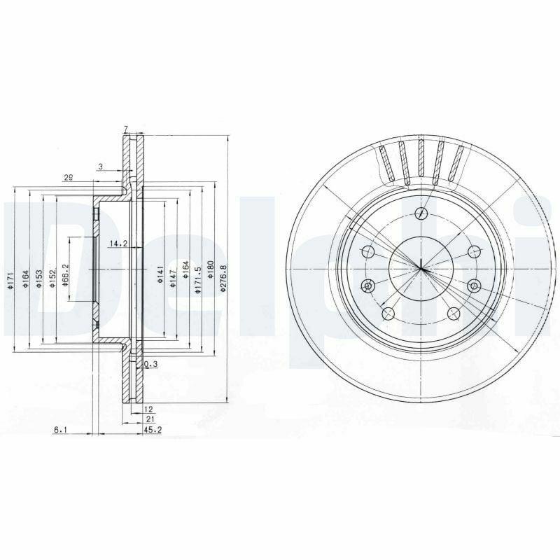 Delphi Disc Brake - Braking for 2001 Freelander — Brake Rotors & Drums